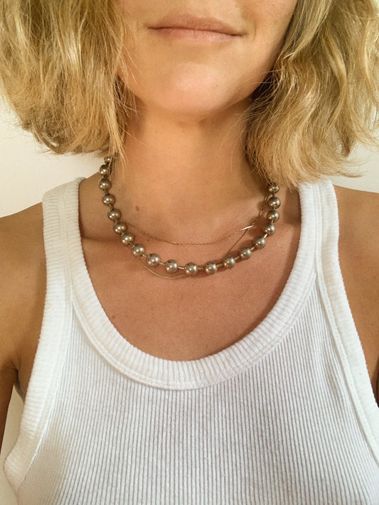 BALL NECKLACE / 18"