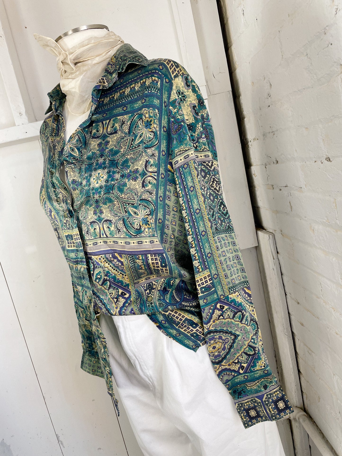 Silk Paisley Blouse