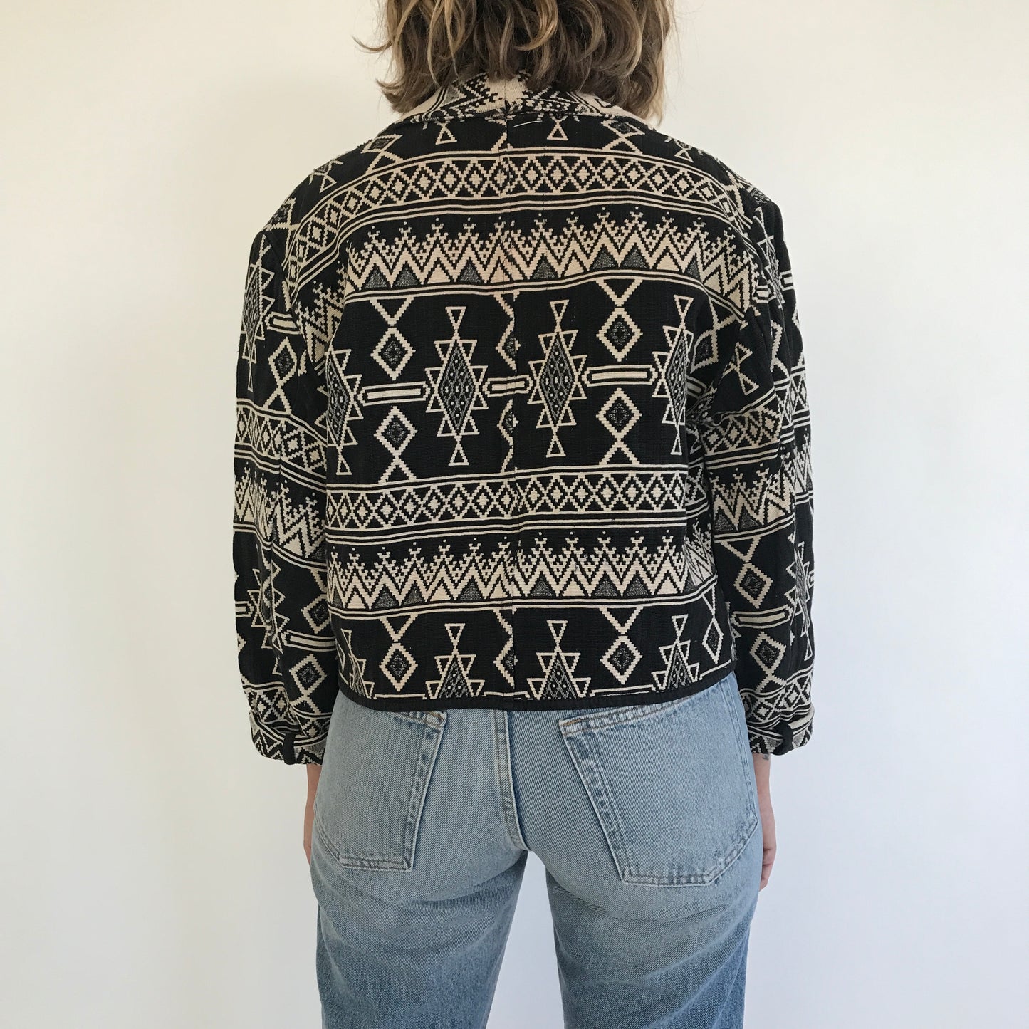 VINTAGE AZTEC TAPESTRY JACKET / MEDIUM