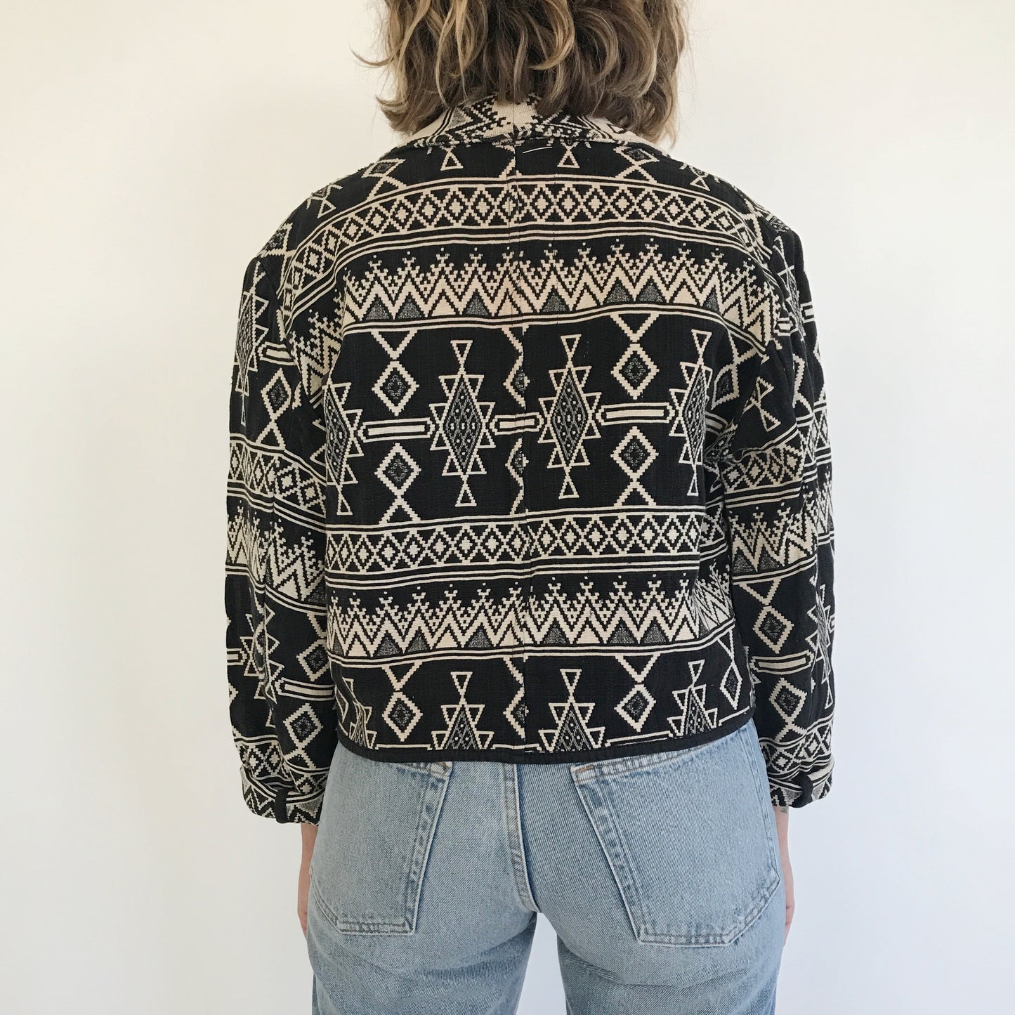 VINTAGE AZTEC TAPESTRY JACKET / MEDIUM