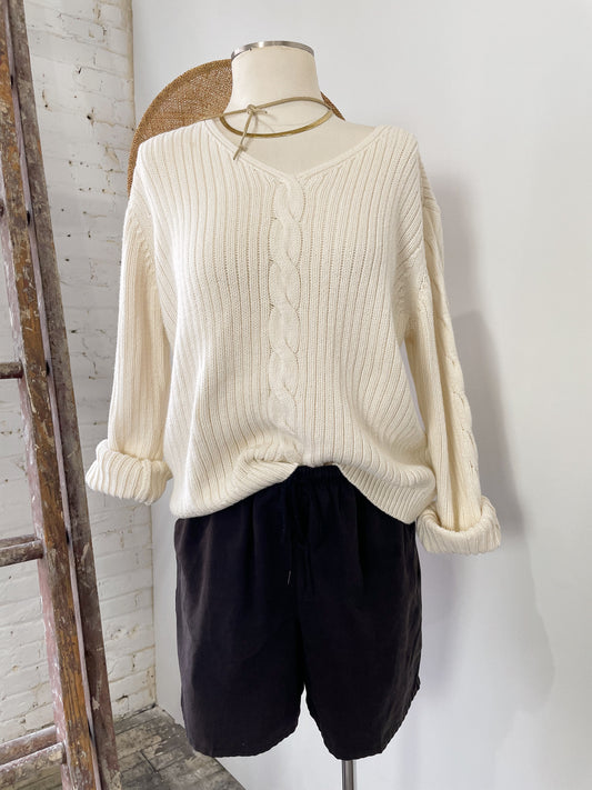 Cable Knit Beach Sweater