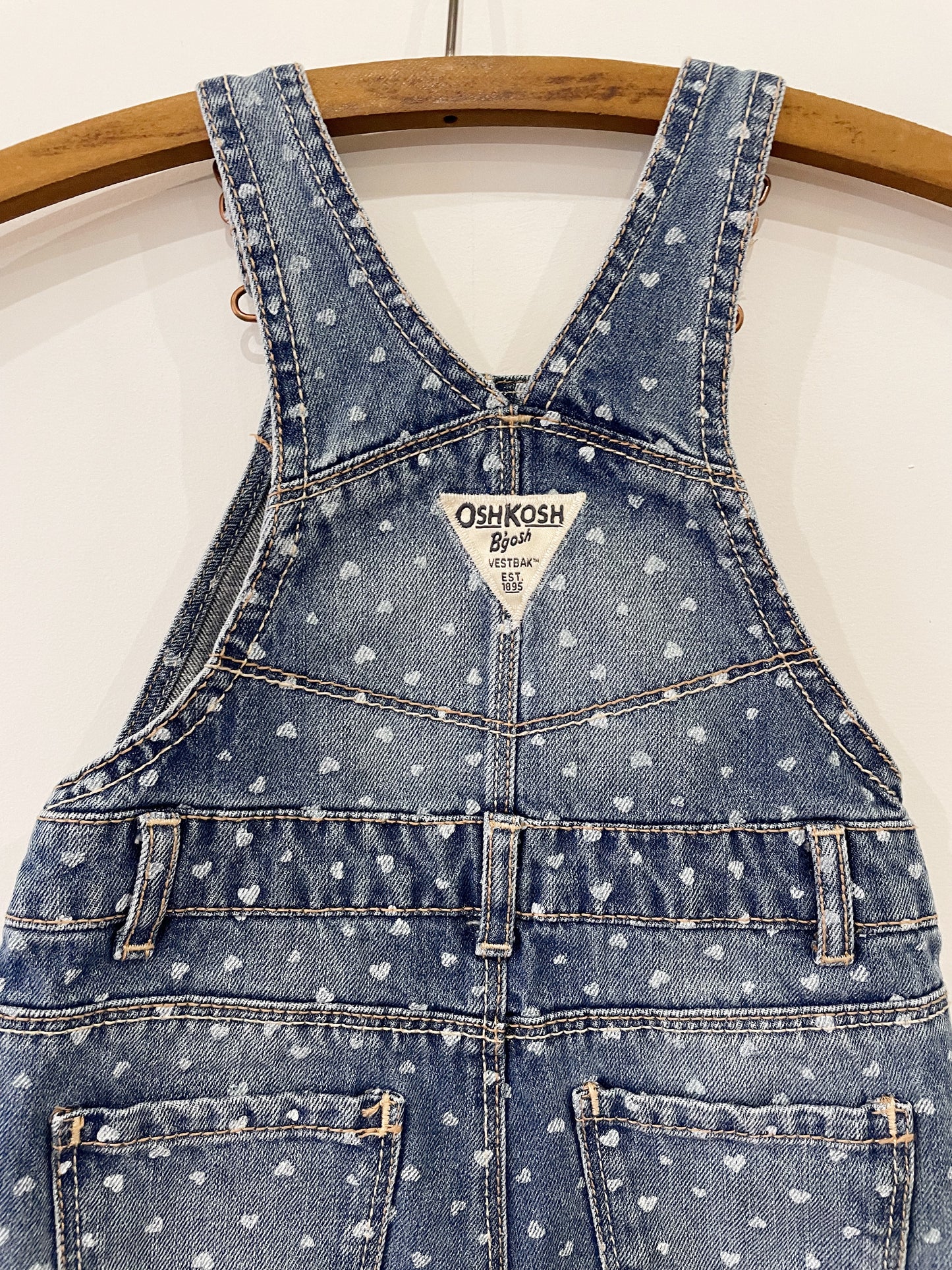 Heart Denim Overalls