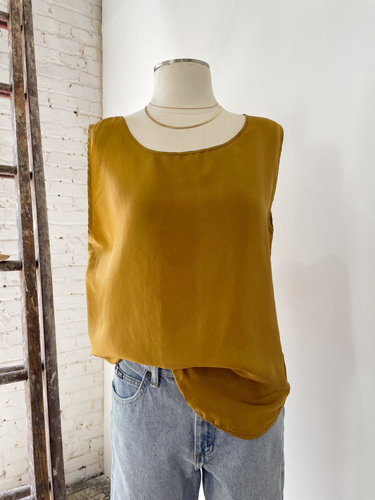 Ochre Silk Tank