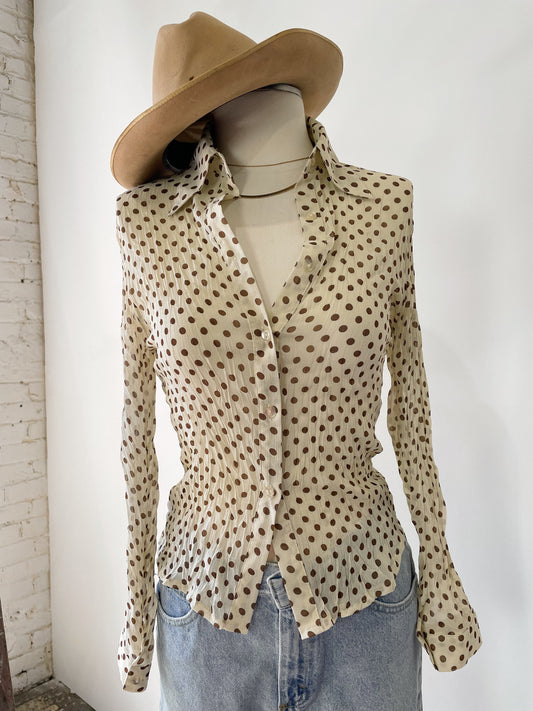 High Class Polka Blouse