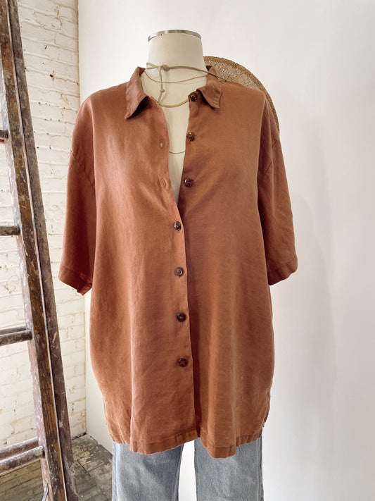 Linen Oversize Blouse