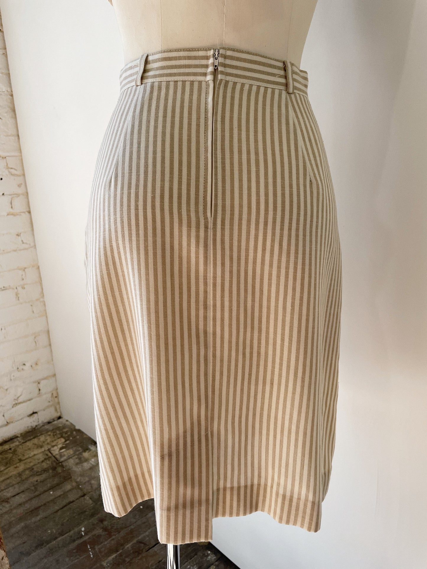 Linen High-Waist Skirt