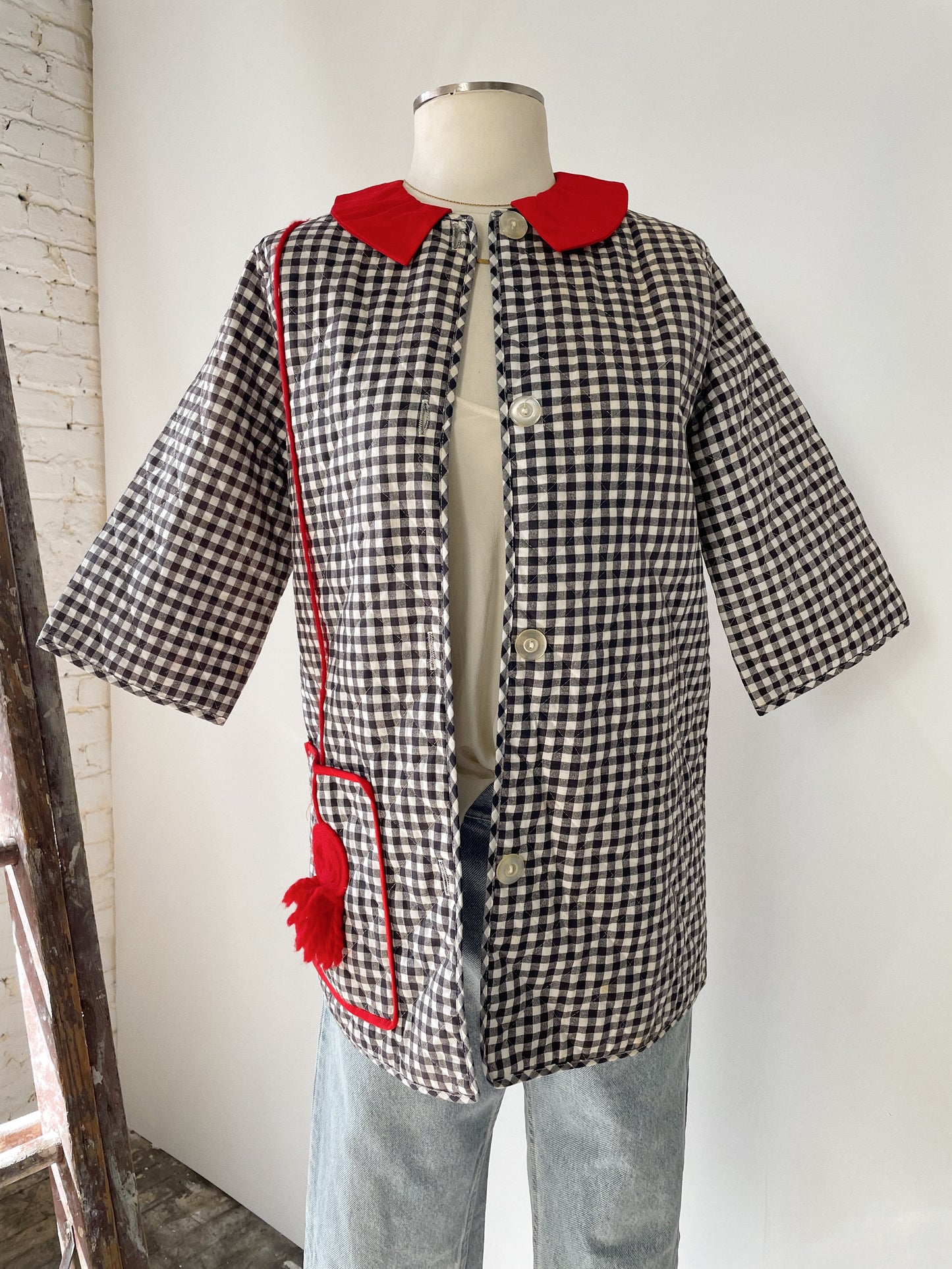 70s Quilted Day Coat