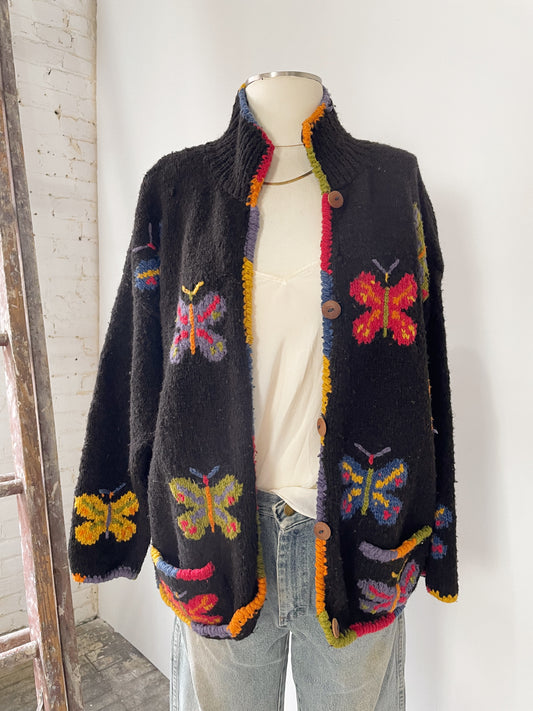 Butterfly Wool Chunky Knit