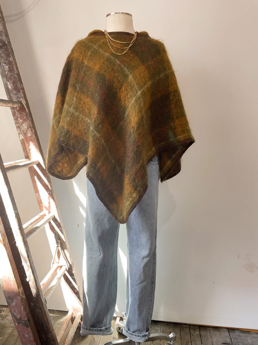 60s Mohair Poncho