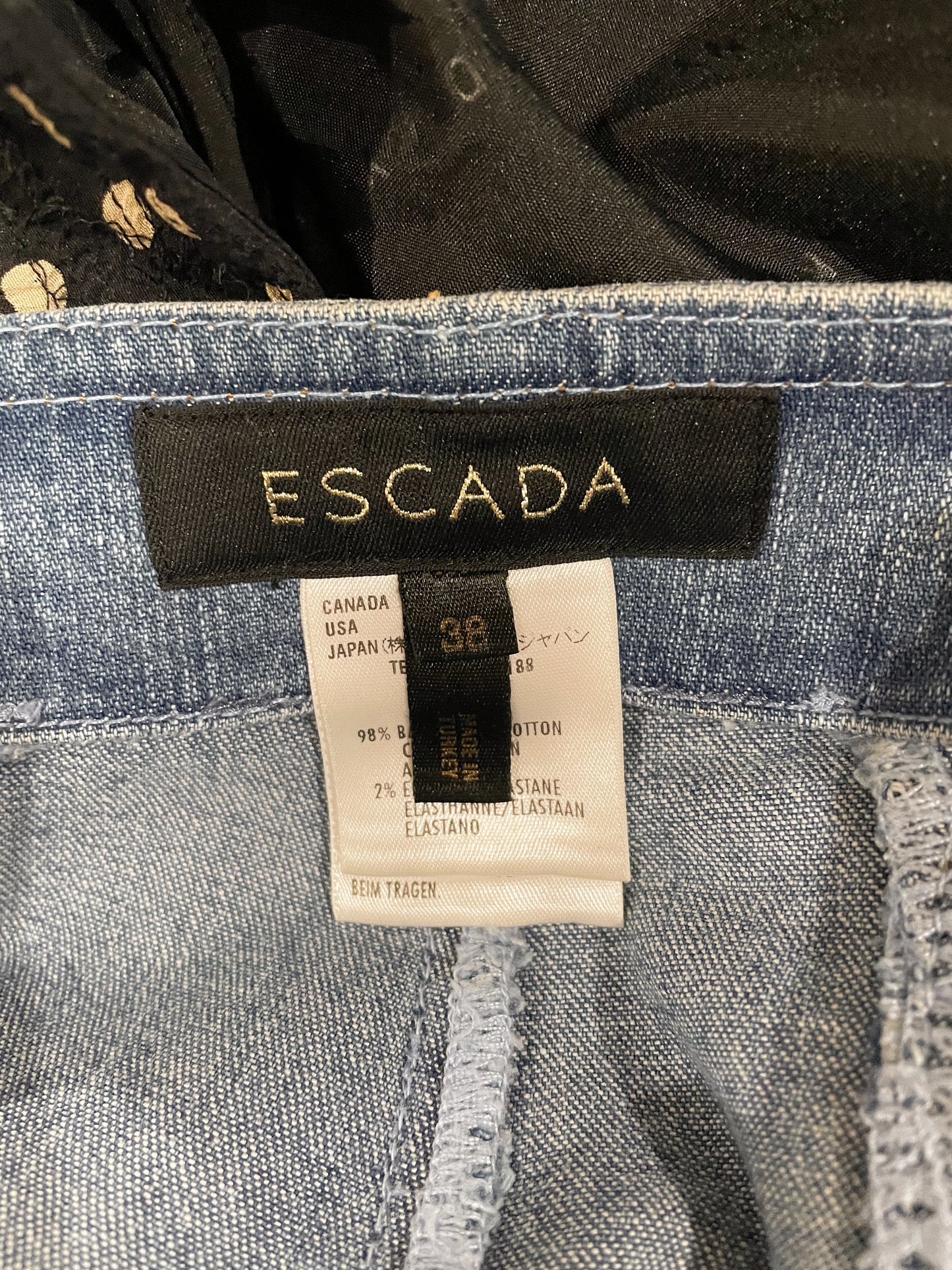 Escada Low Rise Seam Jeans