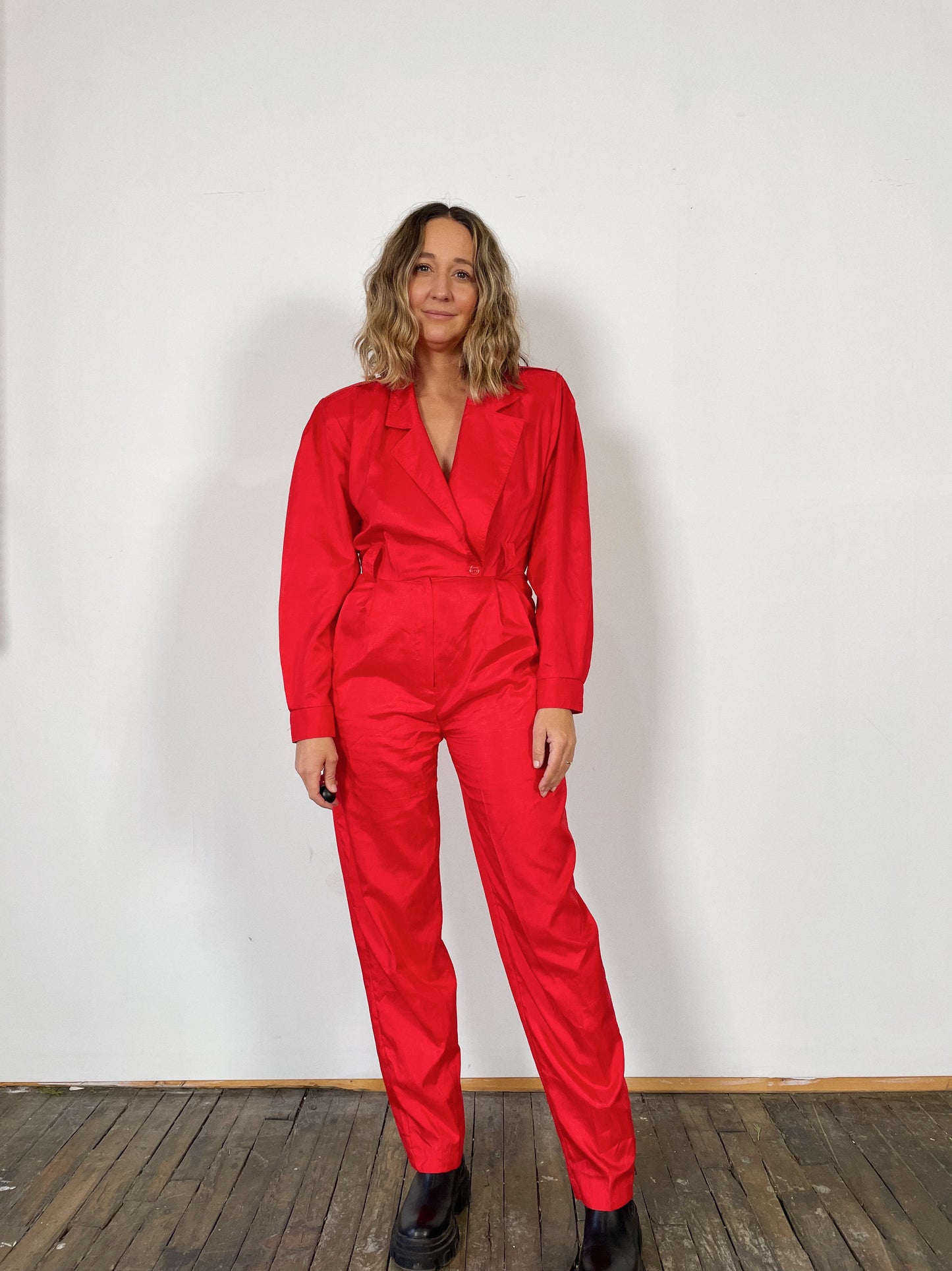 Fire Red Jumpsuit