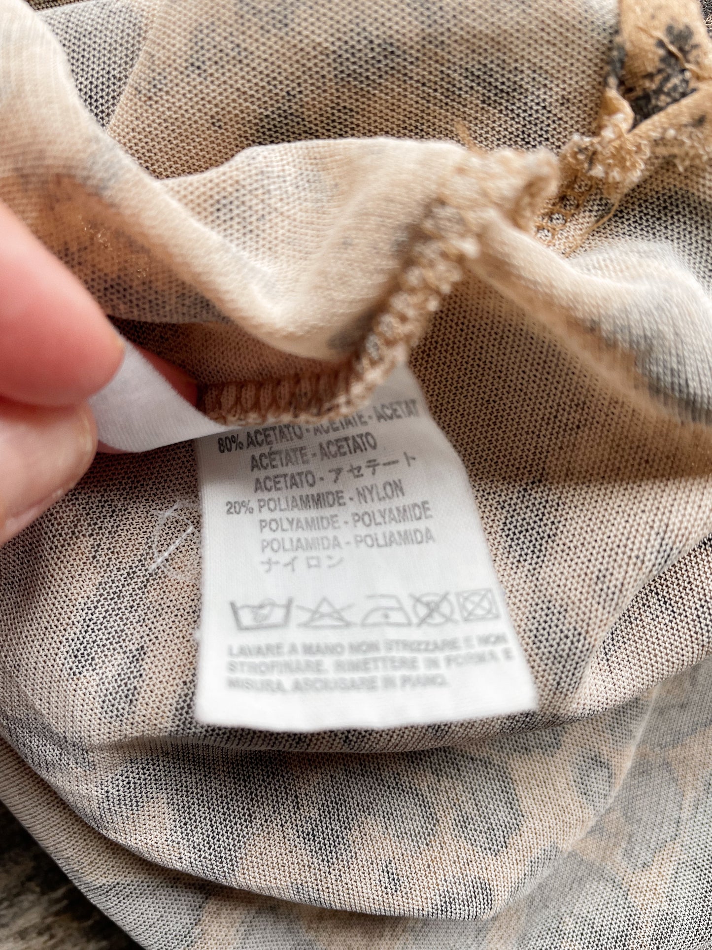 Italian Leopard Mesh Top