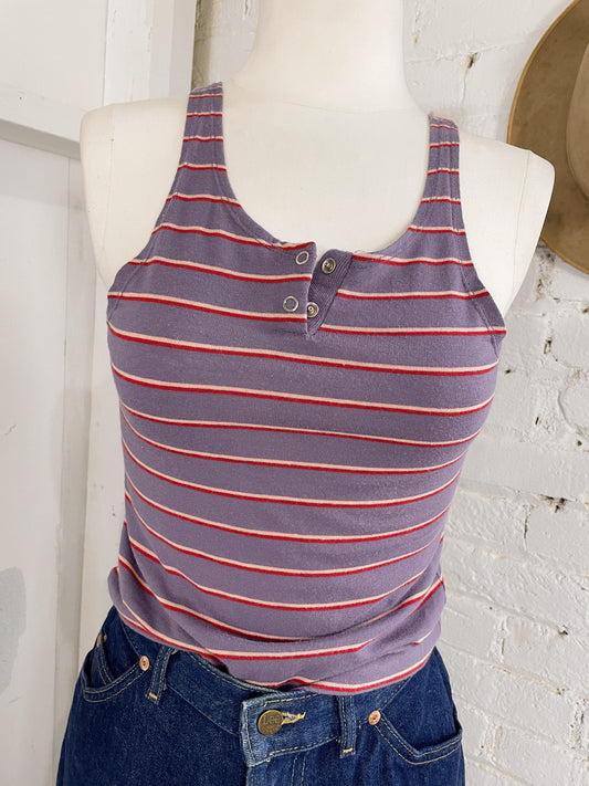 80s California Stripe Tank
