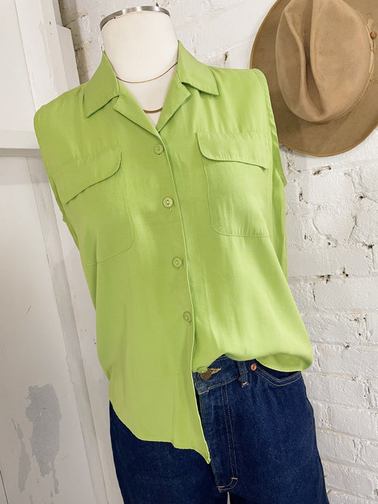 Chartreuse Sleeveless Tank