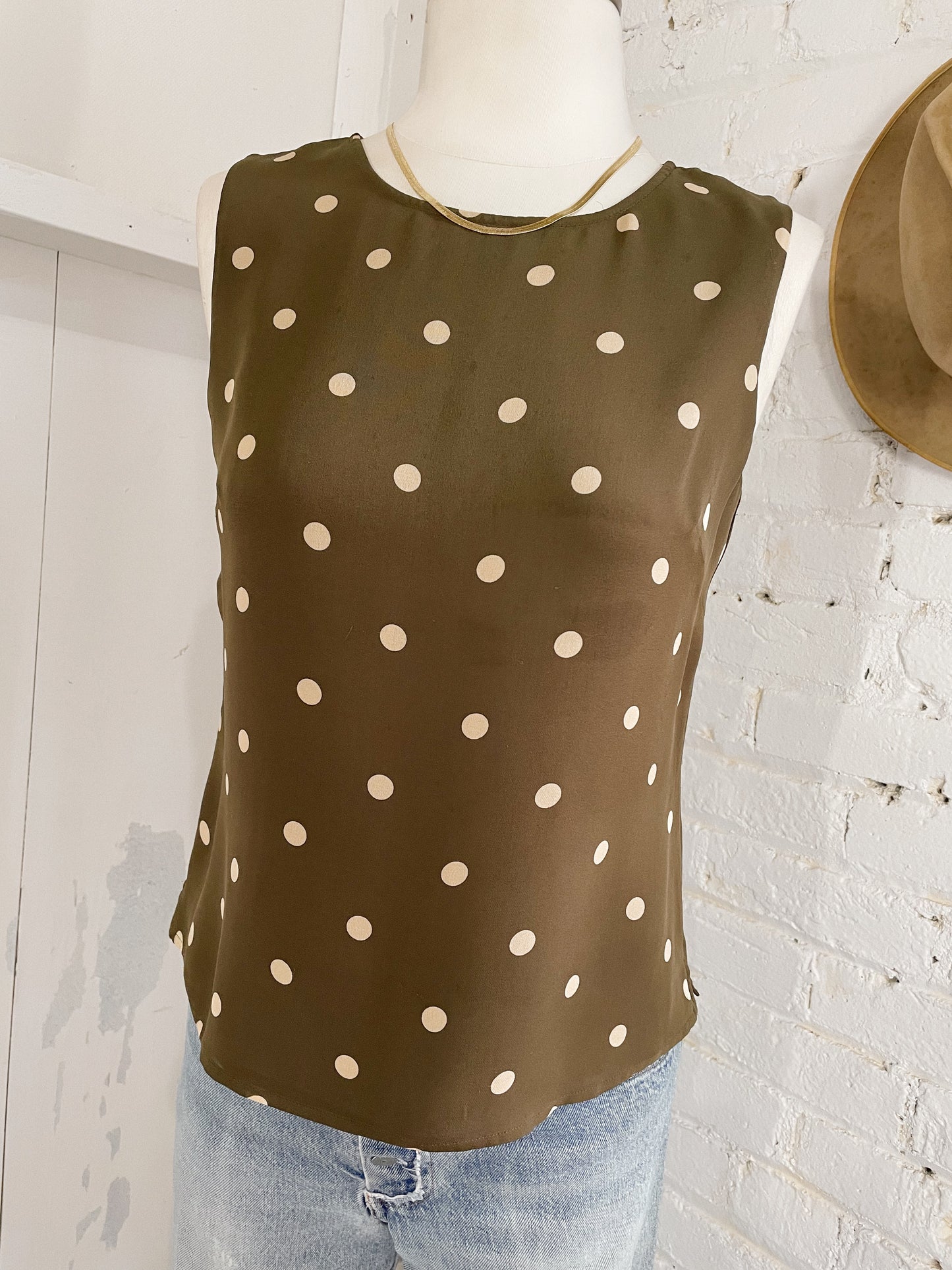 Silk Rosy Brown Tank