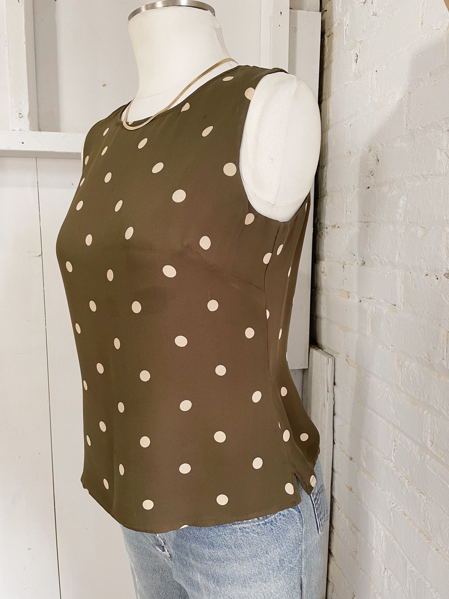 Silk Rosy Brown Tank