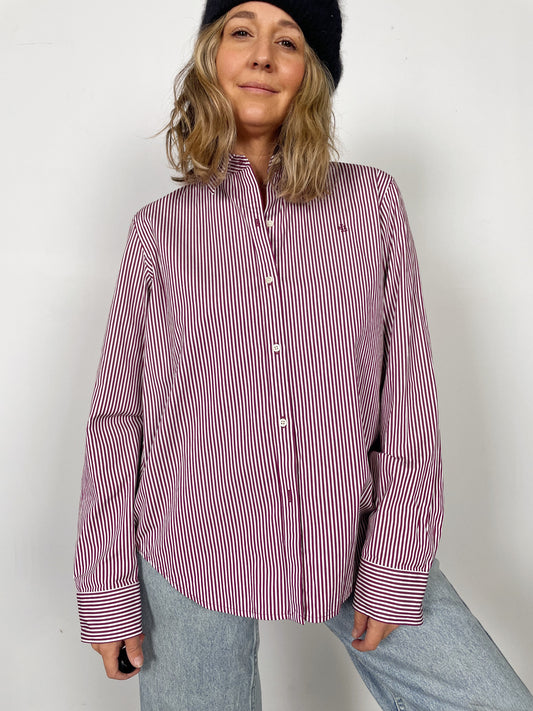 Eggplant Stripe Blouse