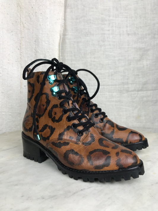 ROXY LEOPARD COMBAT BOOT / 37