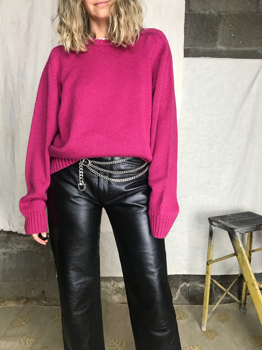 FUCHSIA KNIT / LARGE